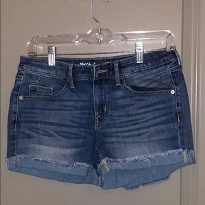 Blue jean shorts